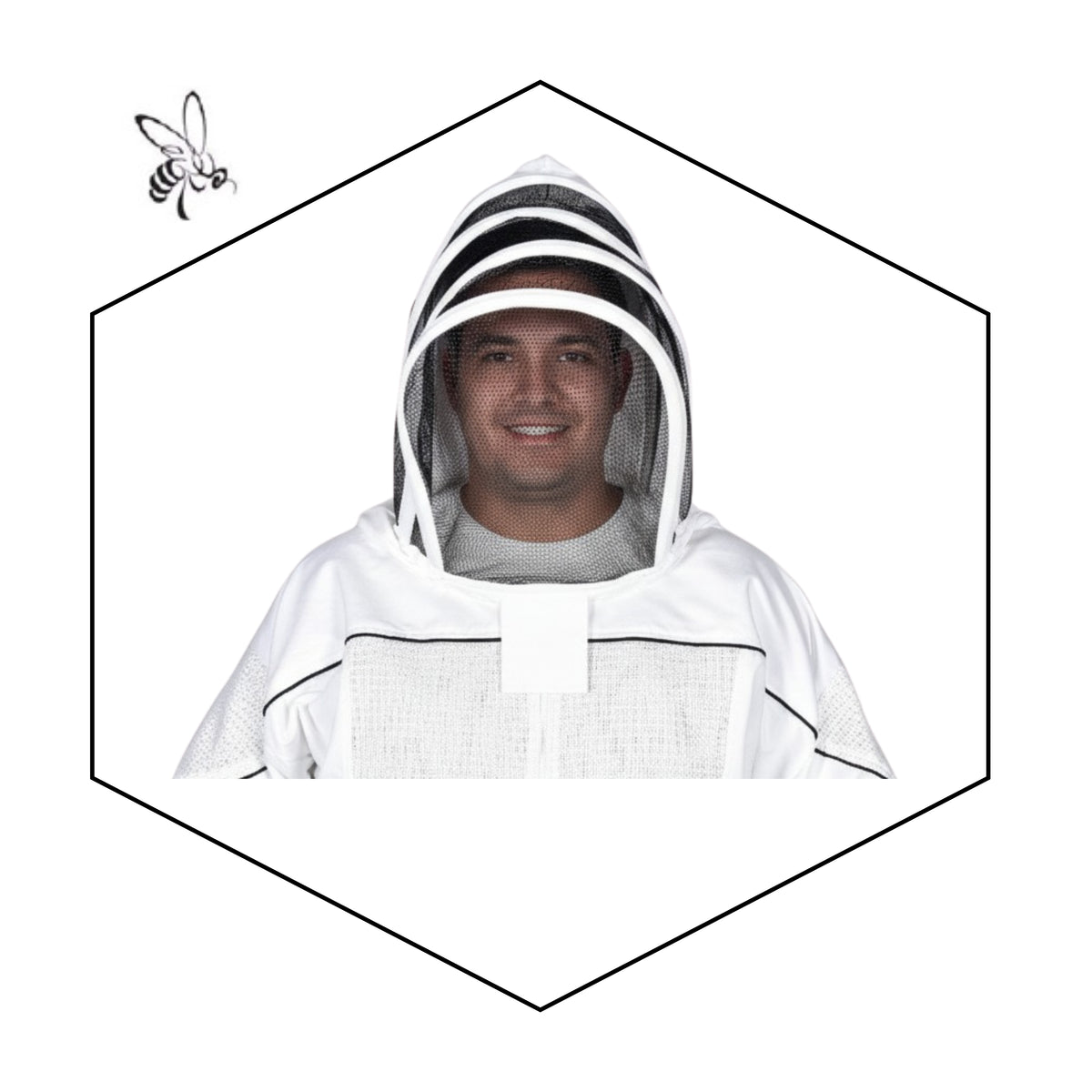 Classic Hooded Beekeeping Jacket – Cotton & Poly-Cotton