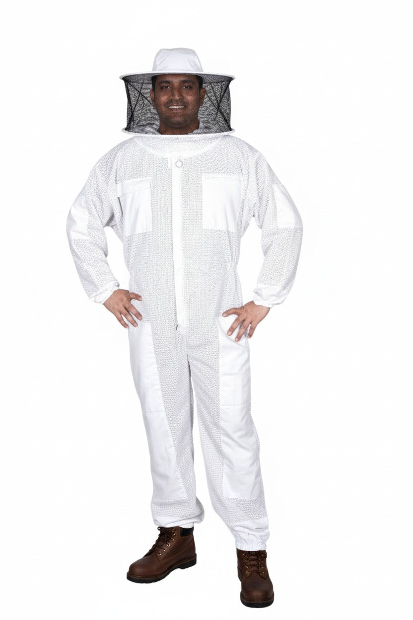 Ultra-Light 1-Layer Ventilated Beekeeping Suit – 3D Spacer Mesh