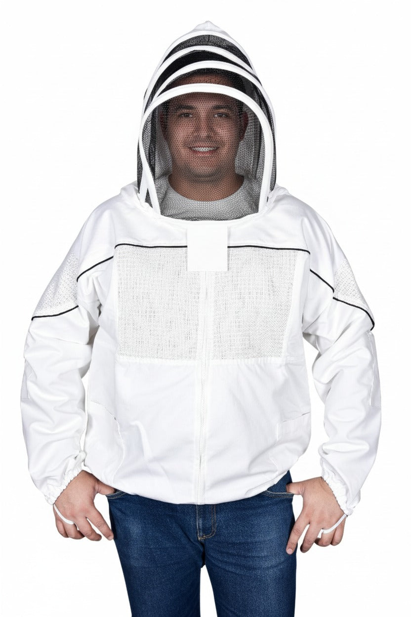 Ultra-Light 1-Layer Ventilated Beekeeping Jacket – 3D Spacer Mesh