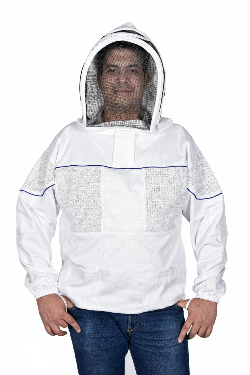 Classic Hooded Beekeeping Jacket – Cotton & Poly-Cotton