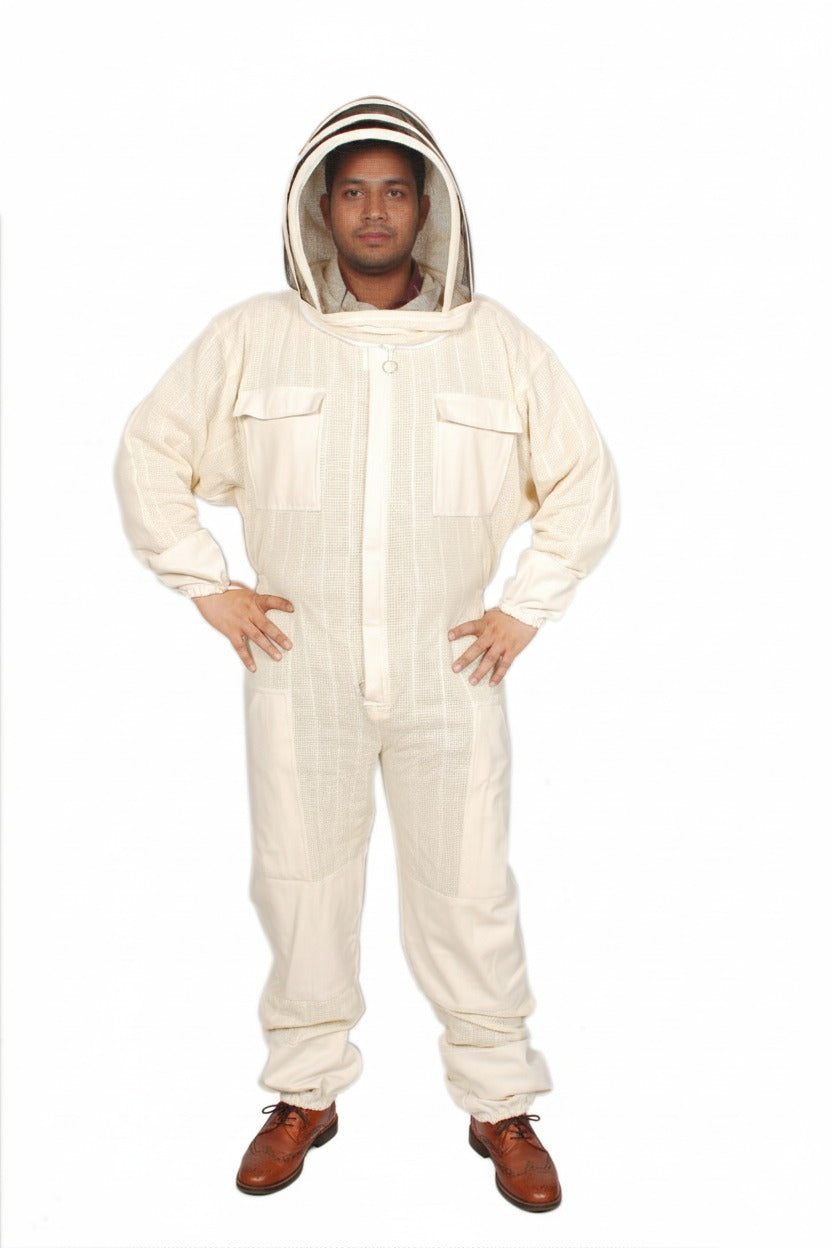 Classic Hooded Beekeeping Suit / Coverall – Cotton & Poly-Cotton