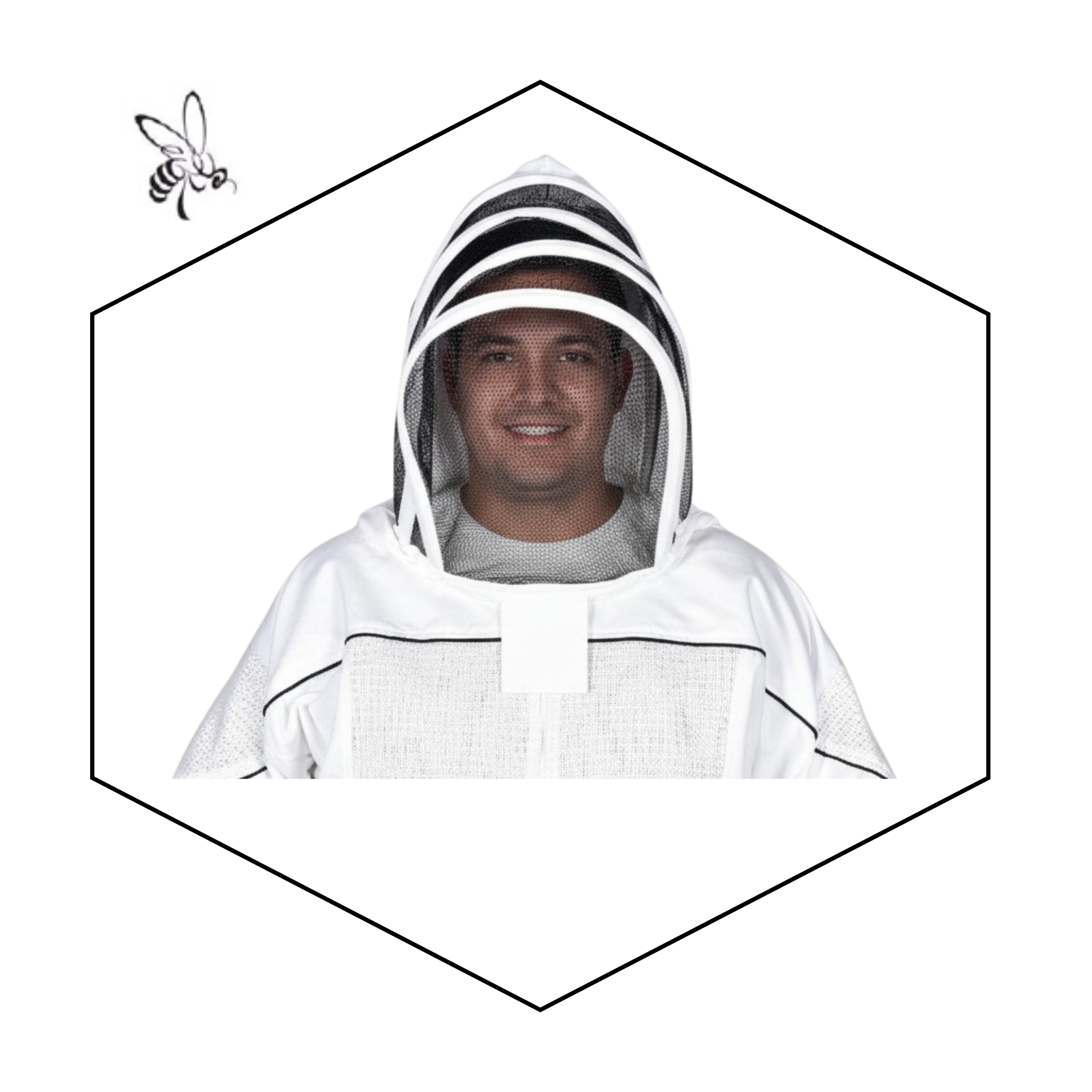 Ultra-Light 1-Layer Ventilated Beekeeping Jacket – 3D Spacer Mesh